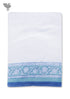 Handloom Cotton Hand Towel With Block Print Border